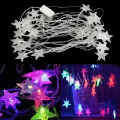 28LED 5m マルチカラー クリスマス ストリングライト クリスマス パーティー ストリング フェアリー スター ライト