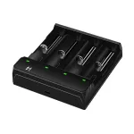 [USA Direct] I4 4-Slot with USB Type-C Port Universal Rechargeable Battery Charger Intellegent Charger for Flashlight RC Toys Home Tools Battery Charger For Li-ion 18650 21700 26650 AA AAA Batteries Cell
