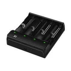 [USA Direct] I4 4スロット USB Type-Cポート付き ユニバーサル充電式バッテリー充電器 懐中電灯 RC玩具用インテリジェント充電器 家庭用工具 リチウムイオン18650 21700 26650 AA AAA電池セル用