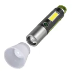 Multifunctional Outdoor Flashlight 1200mAh with Strong Focus Adjustable Brightness and Rechargeable Battery for Camping Torch