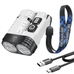 SEEKNITE U6 1600LM Mini Size High Lumen LED Keychain Flashlights U6 Super Bright Aluminium Alloy Housing Emergency Light IP68 Waterproof for Camping Hiking Lamp ໂຄມໄຟ