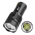 BIKIGHT High Brightness Diving 4 Mode Super Brigh Flashlight Professional Aluminum Scuba Lantern 200M IPX8 Waterproof 5*T40 LED مەشخەڵی ژێر ئاو