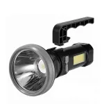 Strong Spotlight Flashlight With Telescopic Zoom USB Rechargeable Waterproof Camping Lantern, Emergency Work Light