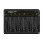 [USA Direct] A8-SlotUniversal Battery Quick Charger for 1.5V/1.2V Li-ion Rechargeable AA AAA Batteries For Flashlights Home Tools Child's Toys