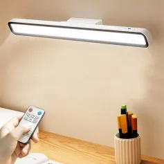USB Rechargeable LED Desk Lamp Stepless Dimming Table Light Magnetic Hanging Lamp Bedroom Bedside Reading Table Lamps