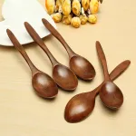 5 stuks hout kook kombuisgereedskap koffie tee roomys sop caterin lepel gereedskap
