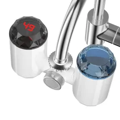 Scaldabagno elettrico istantaneo AGSIVO 3000W 220V con filtro per l'acqua del rubinetto, senza serbatoio, display digitale a LED, spina UE per cucina e bagno