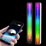 RGB Pickup Lights Sound Control LED Light Smart App Control Color Rhythm Ambient Lamp For Car/Game Computer Desktop Decorative Light