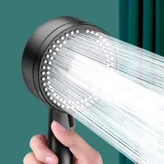High Pressure 8 Modes Boosted Shower Head Portable Rainfall Hoses Bathroom Bracket Bathroom Sets