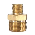 M22 Male to 1/4\\ Male Adapter Brass Pressure Washer Hose Quick Connect Coupling Fitting for Karcher