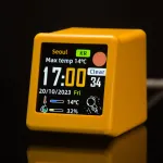 SmallTV Ultra WiFi Desktop Animated Weather Clock Gift Creative Ornaments Multifunctional Weather Station Smart Desktop Animated Weather Clock