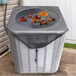 91x91cm PVC Mesh Outdoor Air Conditioner Cover Dustproof Sunscreen Protection Cover Air Conditioner Body Protection Cover