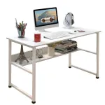 Office Computer Desk 43.3\\ Large Desktop with Storage Rack for Home Office