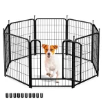 PawGiant Dog Playpen Designed for Indoor Use, Dog Pen with Rubber Pads for Small Medium Dogs Puppy Inside