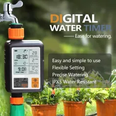 AGSIVO Sprinkler Timer Programmable Water Timer With Rain Delay for Garden Hose Automatic Watering System Waterproof Digital Irrigation Timer System
