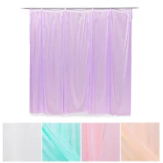 2X2m Wedding Backdrop Tulle Hanging Curtain Wedding Backdrop for Party Decor