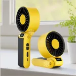 Foldable Handheld Fan 150 High Speed Adjustable Noise Free USB Rechargeable 5000mAh Lightweight Design Cooling