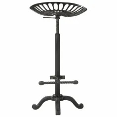 Bar Stool Black Cast Iron
