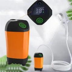 4800mAh Portable Outdoor Camping Electric Shower IPX7 Waterproof with Digital Display Electric Shower Pump for Hiking Travel Beach Pet Watering