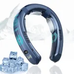 Portable 3 Mode Wearable Air Conditioner with 360° Airflow Coverage 6000mAh Rechargeable USB Charging Lightweight Perfect for Outdoor Activity Travel Office