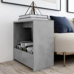 Side Table Concrete Gray 20\x10.2\x20\ Chipboard