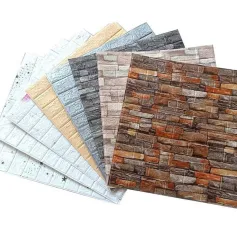 5Pcs 3D Soft Tile Brick Wall Sticker Self-adhesive Waterproof Foam Panel 38*35cm