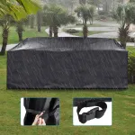 420D Oxford Polyester Patio Furniture Cover Waterproof Anti-UV Dust Cover Windproof Anti-snow Furniture Cover