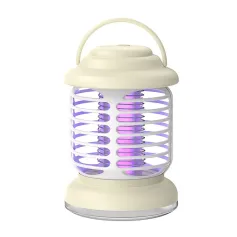 USB Rechargeable Mini LED Mosquito Killer Lamp UV Phototronic Trap & Electric Shock Zapper Portable 1200 mAh Battery Indoor/Outdoor