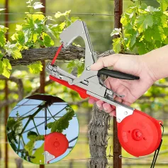 Üzüm, Ahududu, Domates ve Üzüm Sebzeleri İçin Bitki Asma Bağlayıcı Bant Makinesi Setleri 20 Rulo Bantla