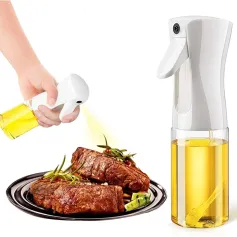 200ml Oil Dispenser Spray Bottle Oil Sprayer Bottle Home Kitchen Oil Dispenser BBQ Vinegar Sauce Sprayer Bottle Press Oil Spray Bottle BBQ Olive Oil Spray Bottle