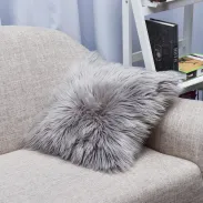 Dekokissenbezug Kissenbezug Kunstfell Flauschig Plüsch Weich Sofa Fest Wohnkultur
