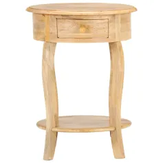 Side Table 14.6\x14.6\x24\ Solid Mango Wood