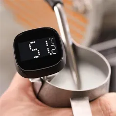 MHW-3BOMBER Instant Read Electronic Digital Thermometer -45°C to 200°C SUS304 Probe LCD Display High Precision Temperature Measurement Tool for Coffee Pot Kitchen Accessories
