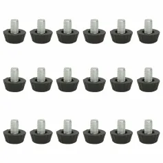 18 pcs Adjustable Furniture Feets M8 Black