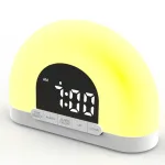 Simulated Sunrise Wake-Up Light Alarm Clock Wake-Up Light Simulates Sunrise Atmosphere Light Electronic Night Light Wake-Up Alarm Clock