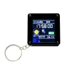 ESP32C3 1.44in LCD ekranas Nešiojamas pakabukas "Pasidaryk pats" darbalaukio laikrodžio dekoravimas darbalaukis maži ornamentai nešiojamas pakabukas LVGL astronautas ST7735