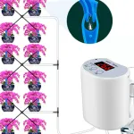 12pcs / 8pcs Drippers Automatic Electric Watering Device Water Pump Sprinkler Plant Potted Timing Balcony Watering Device Drip Irrigation System Sprinkler