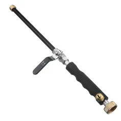 MATCC Hydro Jet High Pressure Power Washer Guun Heavy Duty Metal Watering Wand Sprayer Hydro Jet Washer Wand Hydrojet Power Washer 2 Nozzles for Window Car Cleaning Outdoor Washing