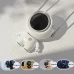 Portable 3 Speeds Adjustment Astronaut Mini Neck Fan USB Rechargeable Pocket Desk Cooling Fan Handheld Bladeless Mini Fan