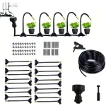 Professional Mist Rotating Nozzle Automatic Watering Kit 20m Universal Drip Irrigation Kit Adjustable 7.87\\ Brass Mist Nozzle Automatic Watering System for Balcony Greenhouse Gardening
