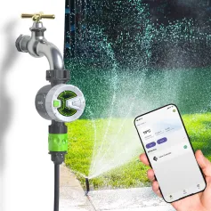 Rainpoint Sprinkler Timer WIFI / bluetooth Smart Water Timer Remote Control Wireless Hose Faucet Timer for Garden Irrigation System Controller Irrigation Timer Automatic Watering Device