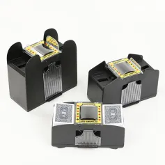 2/4/6 Decks Automatic Poker Card Shuffler for Tabletop Games Automatic Card Shuffler Automatic Playing Cards Shuffler Mixer Games Poker Sorter Machine Dispenser for Travel Home