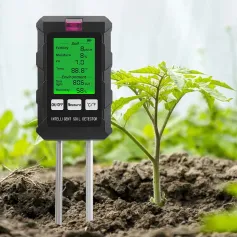 6'sı 1 arada Dijital Toprak Test Cihazı PH Ölçer Verimlilik Toprak Nem Güneş Işığı Ortam Nem Sıcaklık Monitörü Dedektör Bahçe Toprak Analiz Cihazı