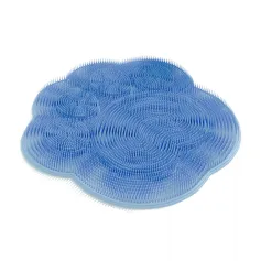 30x30cm Silicone Shower Foot Scrubber Back Body Brush Massager Pad Cleaning Bathroom