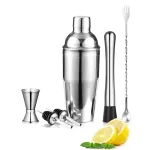 Professional Bar Cocktail Shaker Set Stainless Steel 750ml 550ml Mixer Accessories Bartender Kit
