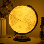 12\\ Illuminated World Globe 720° Rotating Education Cartography Map W/ LED Light
