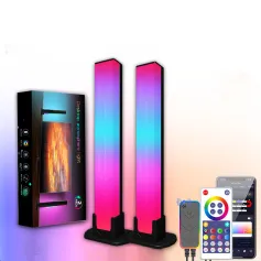 LIXINCORDA Barra de Luz LED RGB para Desktop com Bluetooth Inteligente, Luz Ambiente, Luminária Noturna Fantasia para Jogos Competitivos, Captador de TV, Luz de Fundo