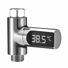 LW-101 LEDディスプレイ 家庭用シャワー水温計 流量自己発電式水温計 ベビーケア用エネルギースマートメーター