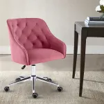 Modern Swivel Accent Chair Living Room Flannel Back Vanity Chair Armchair Office