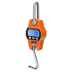 300kg Portable Handheld Scale Crane Scale Electronic Crane Scale LCD Digital Weighing Tool Industrial Heavy Duty Weight Stainless Steel Hook Scale Hanging Scale